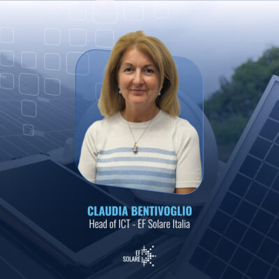 Claudia Bentivoglio, Head of Information & Communication Technology di EF Solare Italia